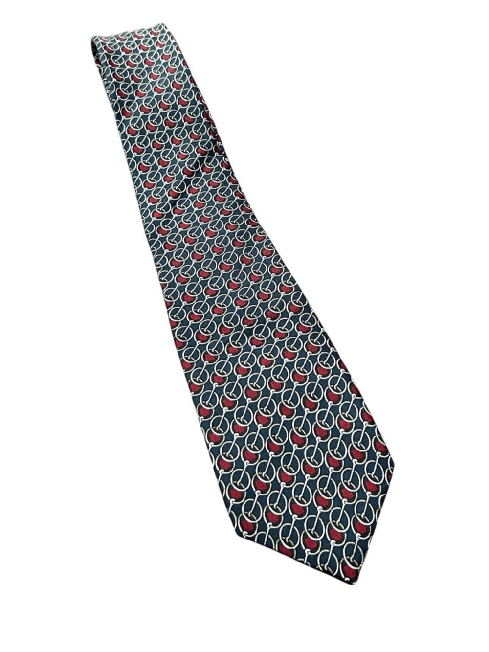 Rooster One Size Mens Tie Navy Red Geometric Vintage Silk Retro Nostalgia Core